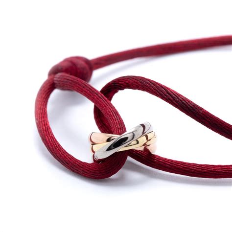 cartier rooe bracelet|cartier trinity silk cord bracelet.